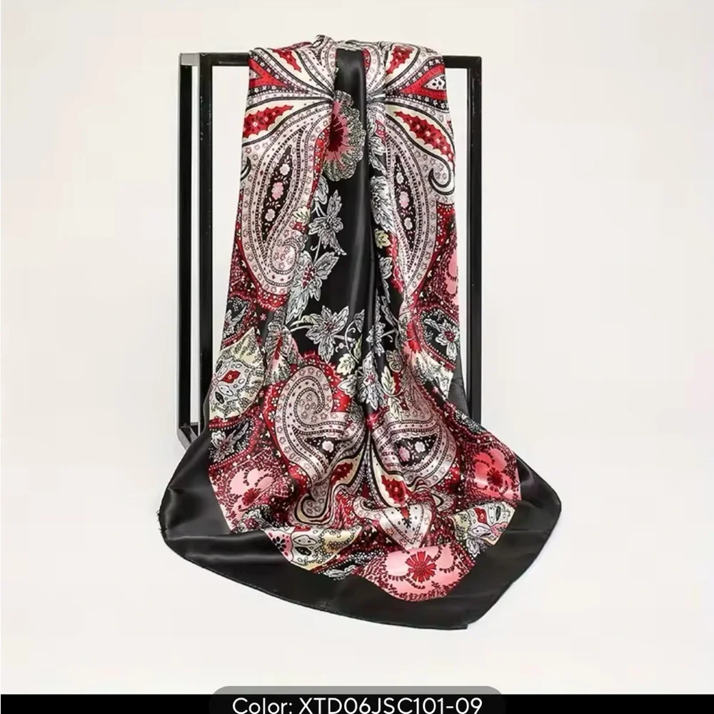 Elegant Paisley Silk Headscarf
0192 - Picture 2 of 2